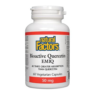 Natural Factors Bioactive Quercetin EMIQ 50mg 60 Veggie Caps