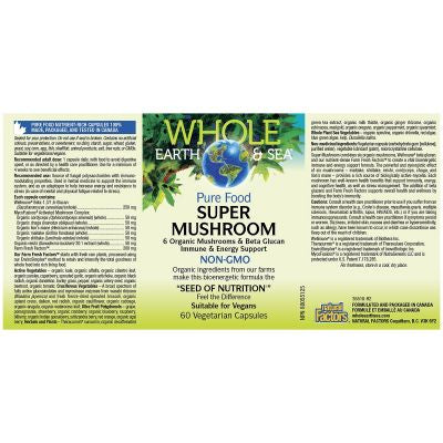Whole Earth & Sea Super Mushroom 60 Veggie Caps