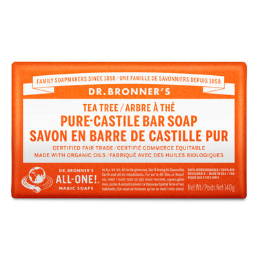 Dr. Bronner's Pure Castile Bar Soap Tea Tree 140 g