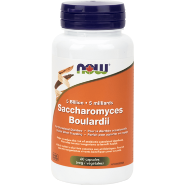 NOW Foods Saccharomyces Boulardii Veg Capsules 5 Billion Microorganisms 60 Capsules