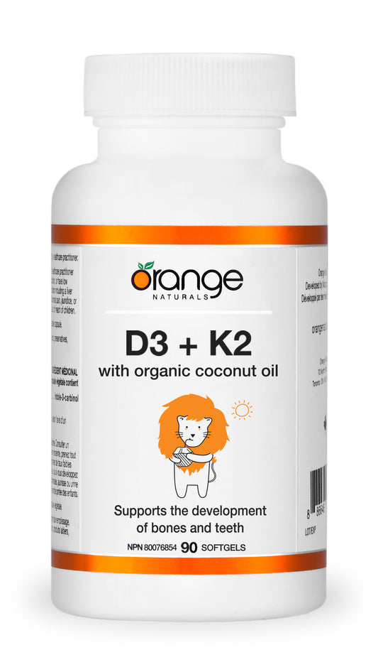 Orange Naturals Vitamin D3 + K2 90 Softgels