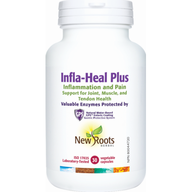 New Roots Infla-Heal Plus 30 Veg Capsules