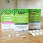 Flora's Women's Care Probiotic, Complete Care Probiotic and Travel Care Probiotic boxes with 30 vegetarian capsules each